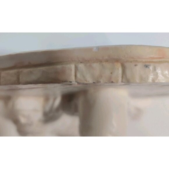 OOAK Mother Mary And Jesus Ceramic Plaque MCM 3D Marble-Like Pieta Figure 8x7" - Picture 16 of 16